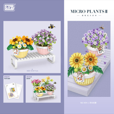 Đồ Chơi Lắp Ráp Chậu Hoa 534Pcs 1674 LOZ