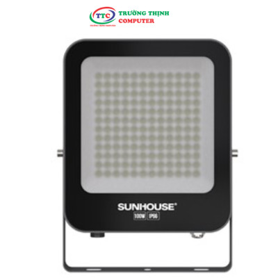 Đèn pha LED SUNHOUSE Spec SHE-LSPPL01.100W Sử dụng Chip LED ,Tuổi thọ 25.000 giờ, chuẩn IP66, chống nước