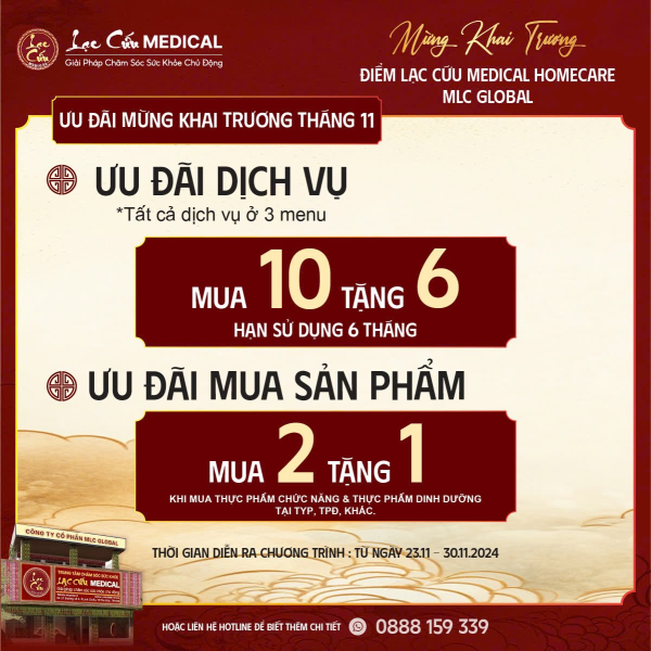Ưu Đãi Khủng Mừng Khai Trương Lạc Cứu Medical Homecare Tại Thủ Đức