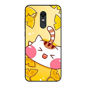 Ốp Lưng in cho Xiaomi Redmi 5 Plus Mẫu Mèo May Mắn 3 - Hàng Chính Hãng