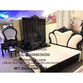 bộ giường tủ tân cổ điển nhập khẩu