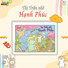 Sách Tô Màu - Thị Trấn Nhỏ Hạnh Phúc - Bìa Có Nhũ - Minh Thắng
