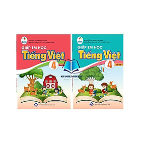 Sách - Combo giúp em học tiếng việt 4 - tập 1 + 2 - ( cánh diều )