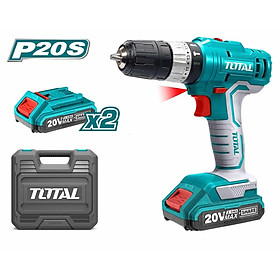 MÁY KHOAN BÚA DÙNG PIN 20V (2 PIN 2.0AH VÀ 1 SẠC) TOTAL TIDLI20012 - HÀNG CHÍNH HÃNG