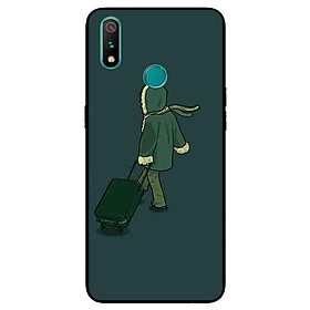 Ốp Lưng in cho Realme 3 Mẫu Chàng Xách Vali - Hàng Chính Hãng