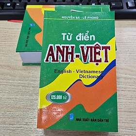 Sách - Từ Điển Anh - Việt 125000 Từ - Bìa Mềm - Hồng Ân