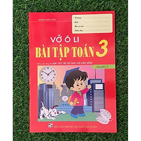 Sách - Vở ô li bài tập toán 3 - Quyển 2 - Kết nối tri thức với cuộc sống (HA-MK)