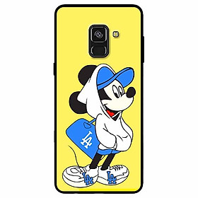 Ốp lưng dành cho Samsung A8 Plus mẫu Chú Chuột Đeo Túi