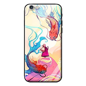 Ốp kính cường lực cho iPhone 6s Plus Cặp Cá Chép - Hàng chính hãng