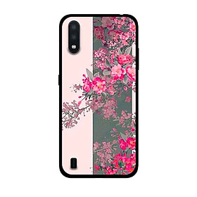 Ốp Lưng in cho Samsung Galaxy A01 Mẫu Hoa Đào Nở Rộ - Hàng Chính Hãng