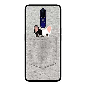 Ốp lưng dành cho Oppo F11 Dog Túi Xám - Hàng chính hãng