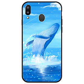 Ốp lưng cho Samsung Galaxy A30 mẫu cá voi xanh 1 - Hàng chính hãng