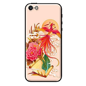 Ốp in cho iPhone 5s Phượng Hoàng Nền Hồng - Hàng chính hãng