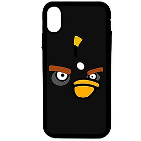 Ốp lưng dành cho Iphone Xs Max Chim Điên Nền Đen - Hàng Chính Hãng