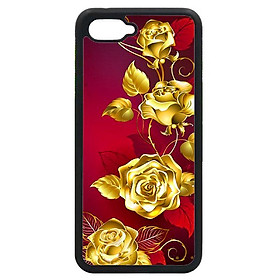 Ốp in cho Oppo A3s NỀN ĐỎ HOA 3 - Hàng chính hãng