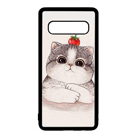 Ốp lưng điện thoại dành cho Samsung S10  Mèo Và Cà