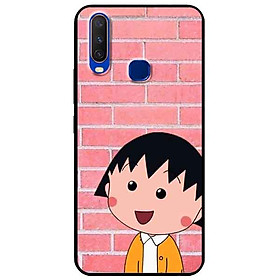 Ốp lưng in cho Vivo Y12/Y15/Y17 Mẫu Cô Gái Nơ Đỏ
