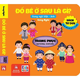 Sách - Đố Bé ở Sau Là Gì - Song Ngữ Anh Việt - Trang Phục - National Costume - Việt Thư