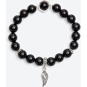 Vòng tay đá thiên thạch phối cánh bạc Ngọc Quý Gemstones