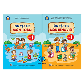 Sách - Combo Ôn tập hè môn Toán + Tiếng Việt lớp 1 (Sách dùng chung)