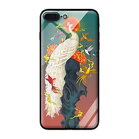 Ốp kính cường lực cho iPhone 8 Plus Công Trắng - Hàng chính hãng