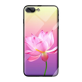 Ốp kính cường lực cho iPhone 8 Plus hoa 25 - Hàng chính hãng