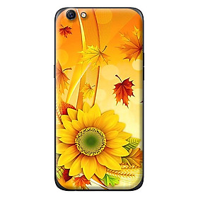 Ốp in cho Oppo F3 NỀN VÀNG HOA 2 - Hàng chính hãng