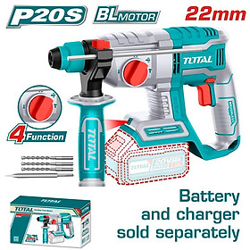 MÁY KHOAN ĐỤC DÙNG PIN 20V TOTAL TRHLI20208 - HÀNG CHÍNH HÃNG