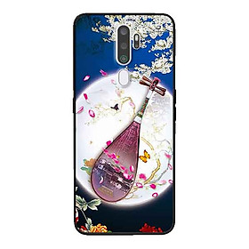 Ốp Lưng in cho Oppo A9 2020 Mẫu Đàn Tranh Hoa Đào - Hàng Chính Hãng