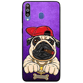 Ốp lưng dành cho Samsung M30 mẫu Pulldog Hiphop Nền Tím
