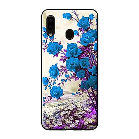 Ốp lưng cho Samsung Galaxy A20 HOA HỒNG XANH 1 - Hàng chính hãng