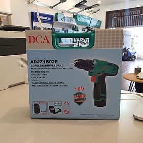 MÁY KHOAN KHÔNG CHỔI THAN DÙNG PIN 16V/2.0AHX2 DCA ADJZ1602E - HÀNG CHÍNH HÃNG