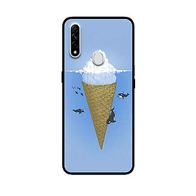 Ốp Lưng in cho Oppo A8 Mẫu Kem Đại Dương - Hàng Chính Hãng