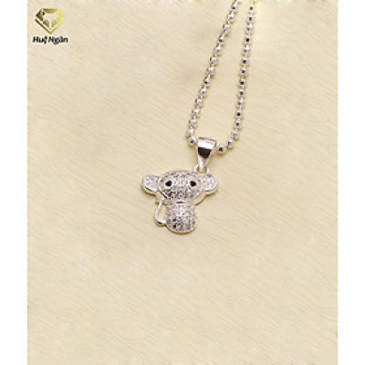 Dây chuyền bạc Ý S925 Huệ Ngân Mặt Khỉ Con Đáng Yêu PP1356