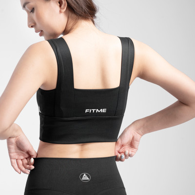 Áo bra nữ thể thao Fitme Delta 2 dây nâng ngực hỗ trợ cho gym và yoga, chất liệu thun cao cấp thoáng khí