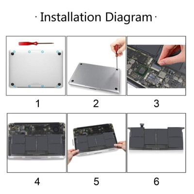 Pin Dành Tương Thích Cho Macbook Air 11 Inch A1370 Mid 2011 A1465 2012 Macbook A1406 TEEEMO PC Hàng Nhập Khẩu New Seal