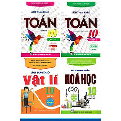 Combo Sách Tham Khảo Toán + Vật Lí + Hóa Học 10 (Dùng Chung Cho Các Bộ SGK Hiện Hành) (Bộ 4 Cuốn) -HA