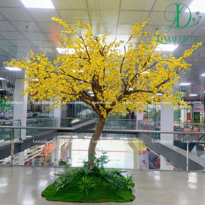 Cây mai giả trang trí Tết 2025 SHIP HOẢ TỐC HCM cây mai lắp ráp cao 1m5 2m mai Vàng nhận đặt mẫu theo yêu cầu