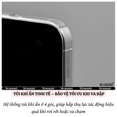 ốp lưng siêu mỏng 0.3mm bảo vệ camera trong suốt chống ố vàng cho iPhone 17 Pro Max / 17 Air / iP 17 Pro / 17 hiệu Memumi Slim Camshield Clear - Chống trầy xước, độ trong full HD, siêu mỏng ốp như không ốp - Hàng nhập khẩu