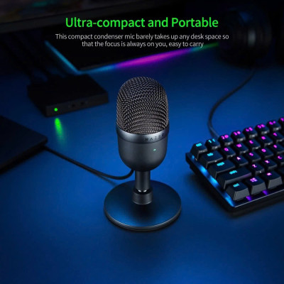 Micro USB Mic Thu Âm Condenser Podcast, Livestream, Radio, ASMR Microphone Phòng Thu Studio PC Microphone Chuyên Nghiệp Thu Âm Rõ Nét Chống Ồn Độ Nhậy Cao LED MÀU HỒNG - Hàng Chính Hãng