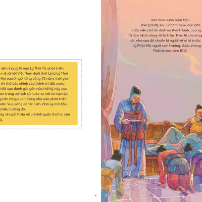 Lịch Sử Việt Nam Bằng Tranh - Lý Thái Tông Xây Đắp Nhà Lý (Bản Màu)