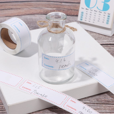 Cuộn Giấy Ghi Chú Tên Thực Phẩm Nhà Bếp, Dán Tên Lọ Gia Vị, Tên Túi Hộp Đựng Đồ Ăn Cuộn 125 Nhãn - HÀNG CHÍNH HÃNG MINIIN