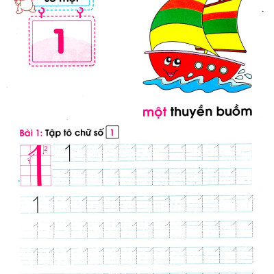 Tủ Sách Cho Bé Vào Lớp 1 - Bé Tập Đếm Và Tập Tô