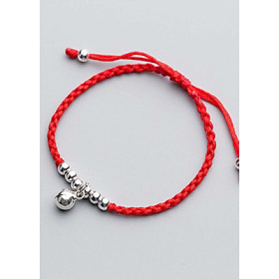 Combo 2 vòng thắt dây đỏ charm chuông - Ngọc Quý Gemstones