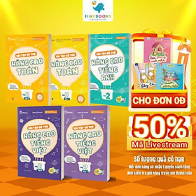 Sách - Bài tập bổ trợ nâng cao Toán - Tiếng Việt - Tiếng Anh lớp 2 - Theo Chương Trình Sách Giáo Khoa
