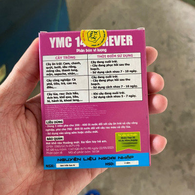 Phân bón vi lượng Viên Sủi YMC viên 7gr - Phì trái hết cỡ - lớn trái tối đa - chống nứt trái - tẩy ghẻ lên màu trái cực đẹp