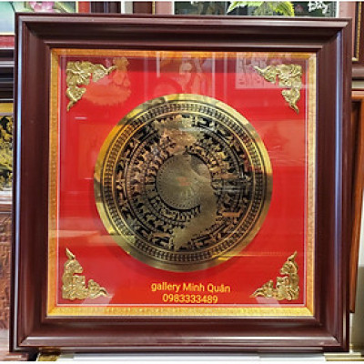 TRANH ĐỒNG - MẶT TRỐNG ĐỒNG ( ĐỒNG VÀNG NGUYÊN CHẤT)