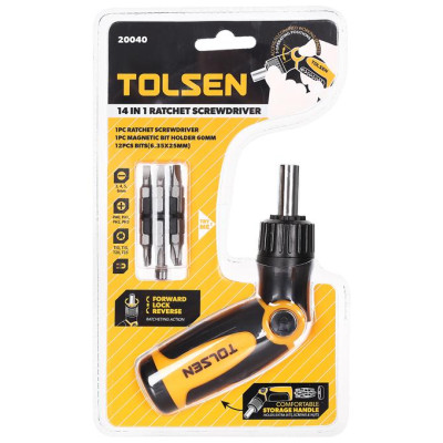 BỘ VÍT TỰ ĐỘNG 14 MŨI TOLSEN 20040 - HÀNG CHÍNH HÃNG