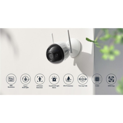 Camera Wifi DAHUA DH-F4C-PV 4M Chống Nước, Có Màu Ban Đêm, Đàm Thoại Hai Chiều và Có Cảnh Báo Chuyển Động - Hàng chính hãng