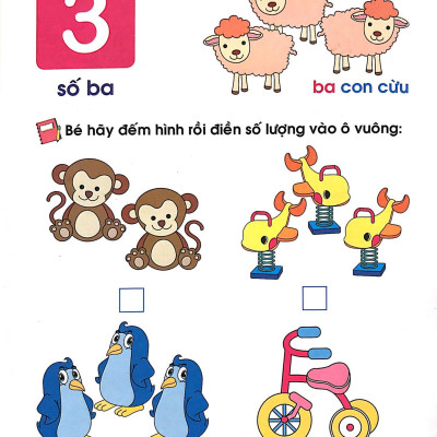 Chuẩn Bị Cho Bé Vào Lớp 1 - Bé Làm Quen Với Toán Học (Quyển 3) (Tái Bản 2020)